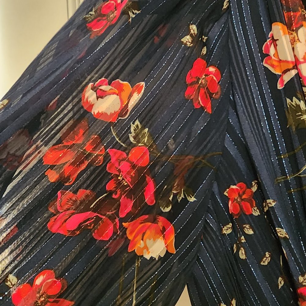 DKNY Floral Faux Wrap Dress - Picture 6 of 7
